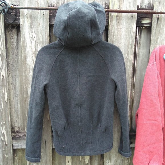 Lululemon Full zip up hoodie grayish black Size 6 - Picture 4 of 6